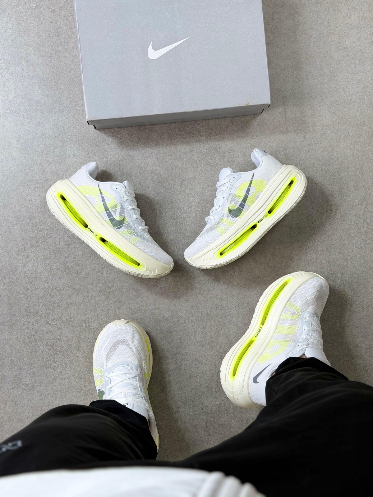 Tênis Nike Vomero Importado Branco Verde
