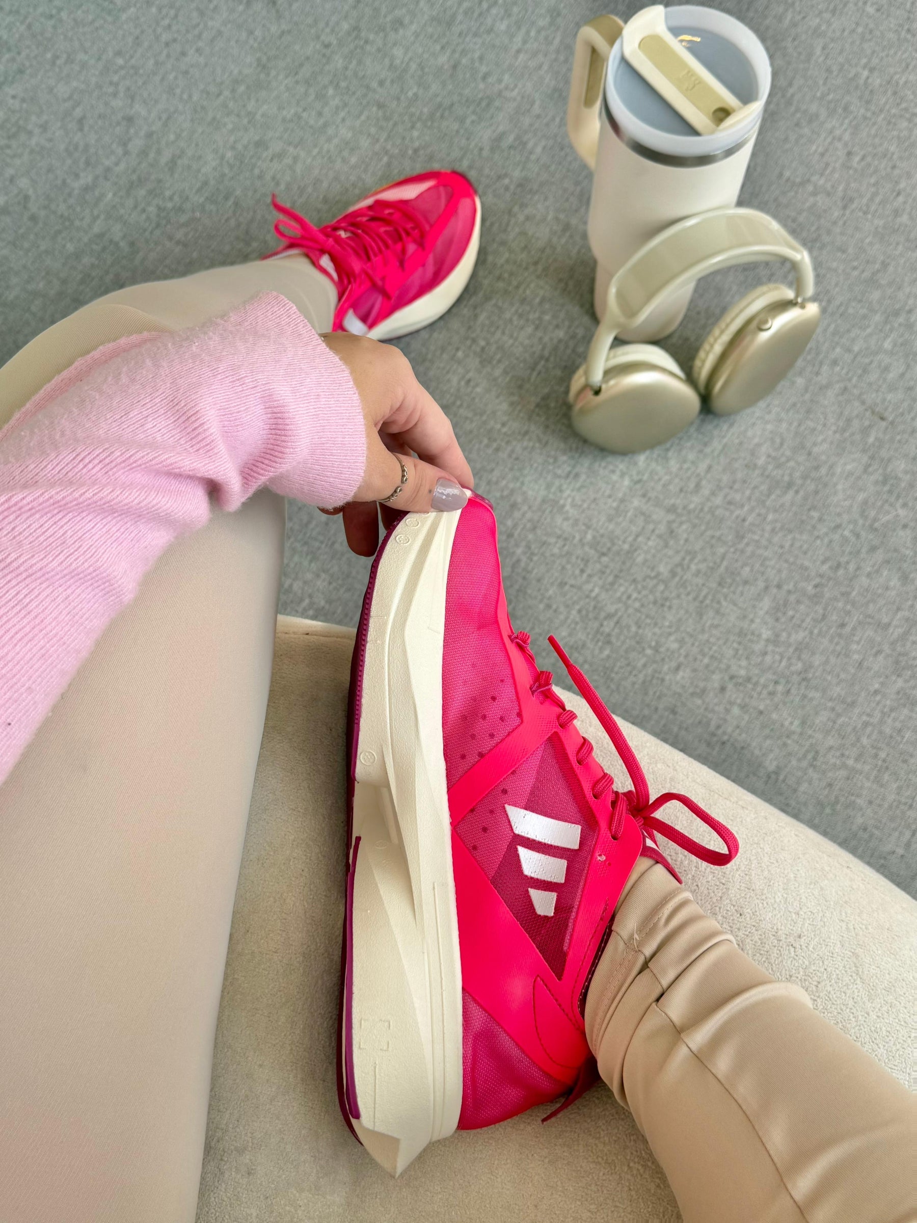 Tênis Adizero Adios Pro 3 Rosa Branco