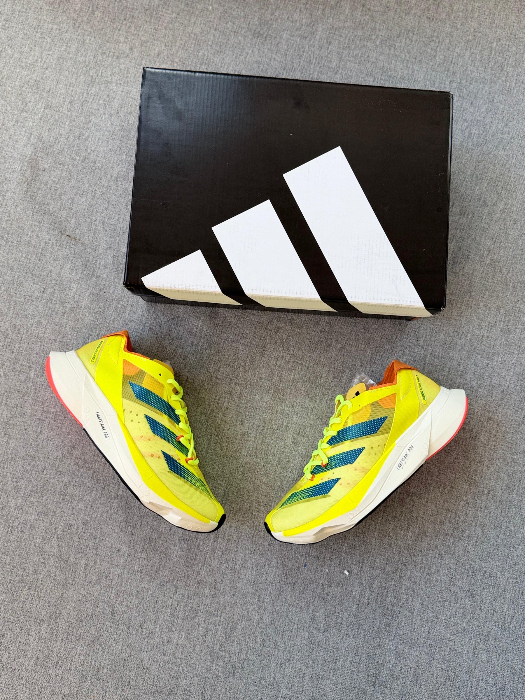 Tênis Adizero Adios Pro 3 Amarelo Branco