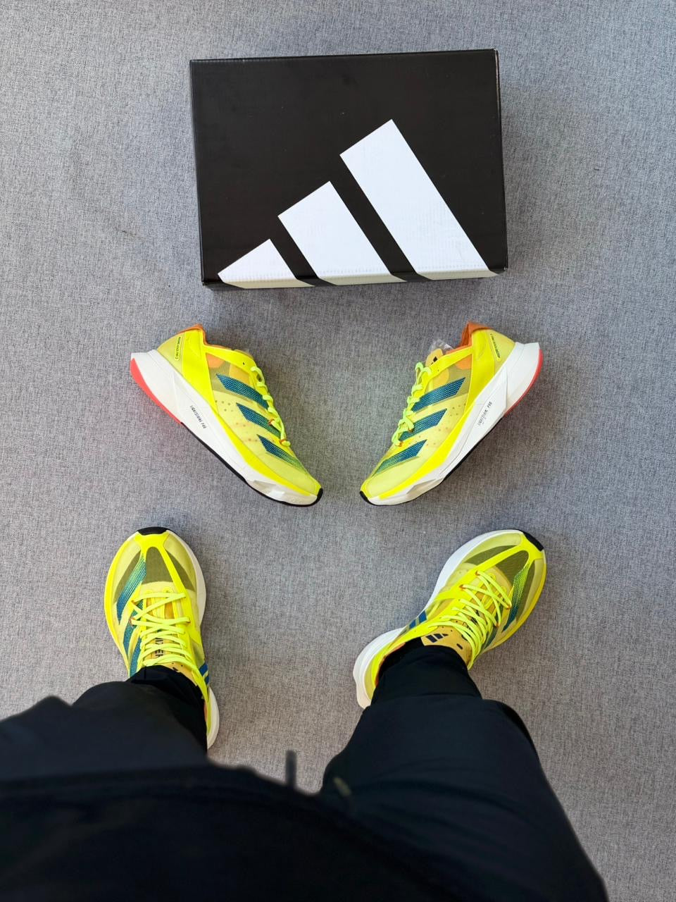 Tênis Adizero Adios Pro 3 Amarelo Branco