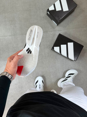 Tênis Adizero Adios Pro 4 Branco Preto Laranja
