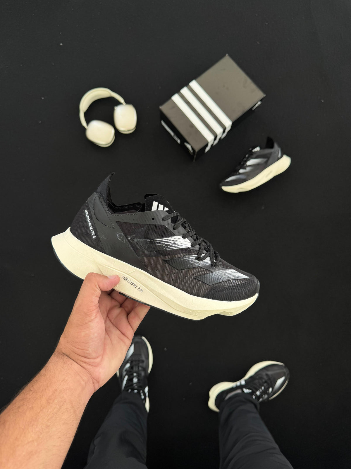 Tênis Adizero Adios Pro 3 Preto Branco