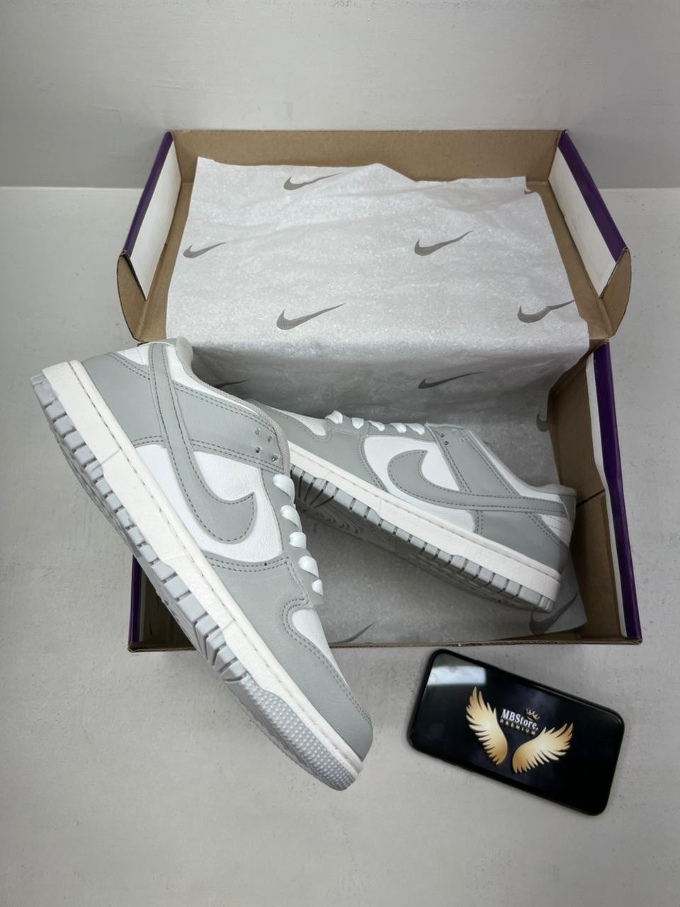 Dunk low  Branco/Cinza