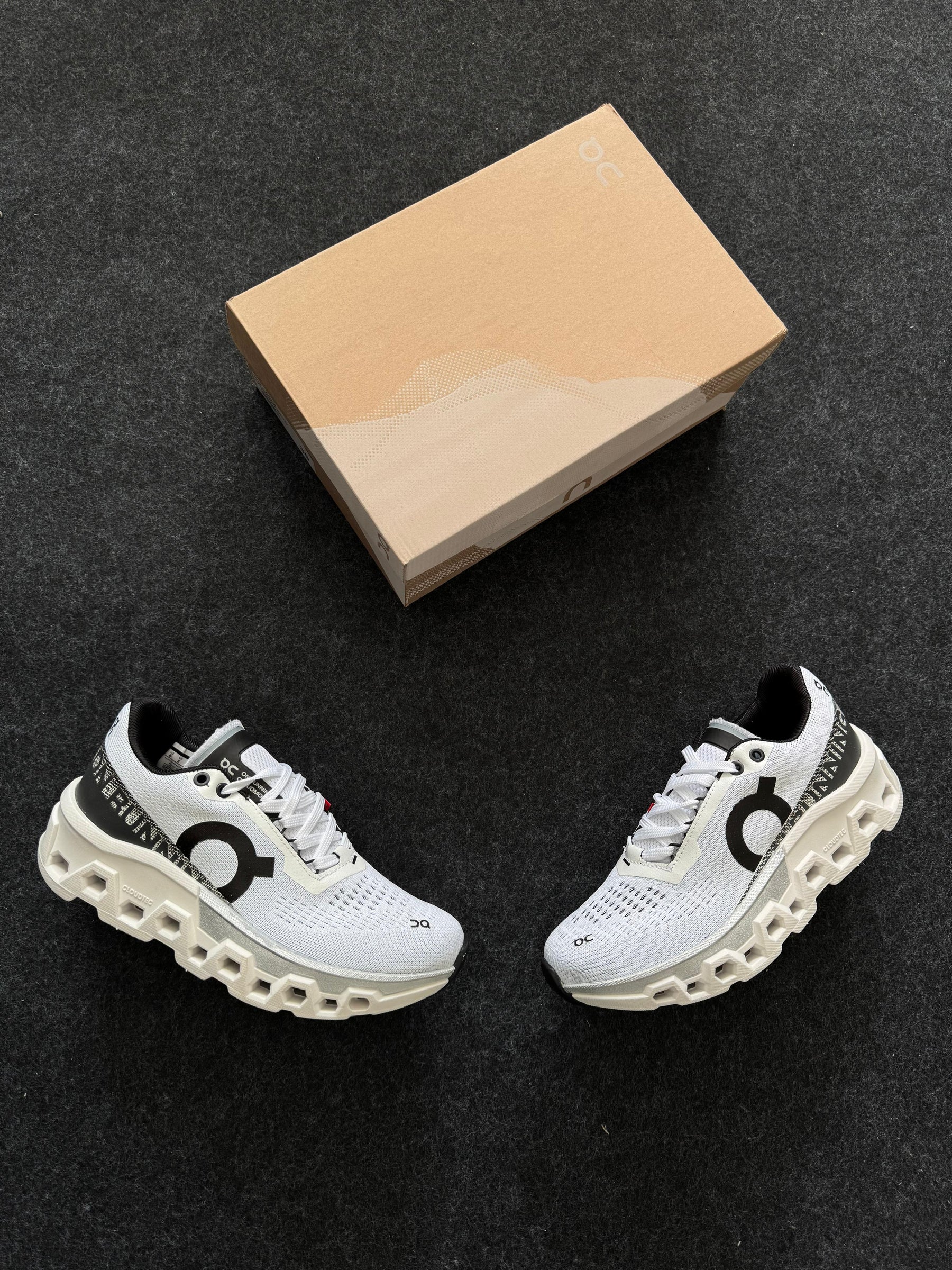 Tênis On Cloud Running branco cinza Premium