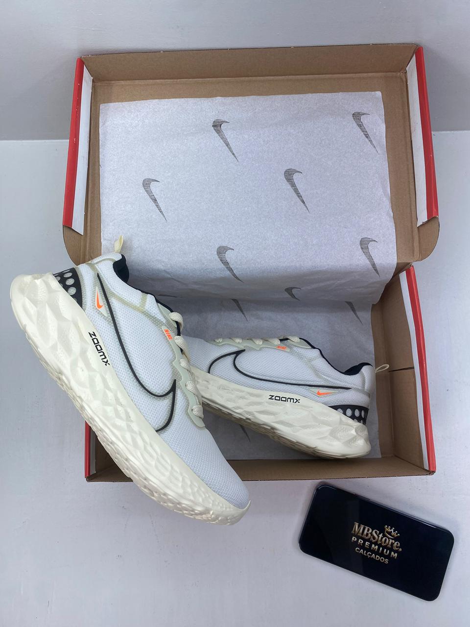 Tênis Masculino Nike React Infinity Run fk 4 Off White