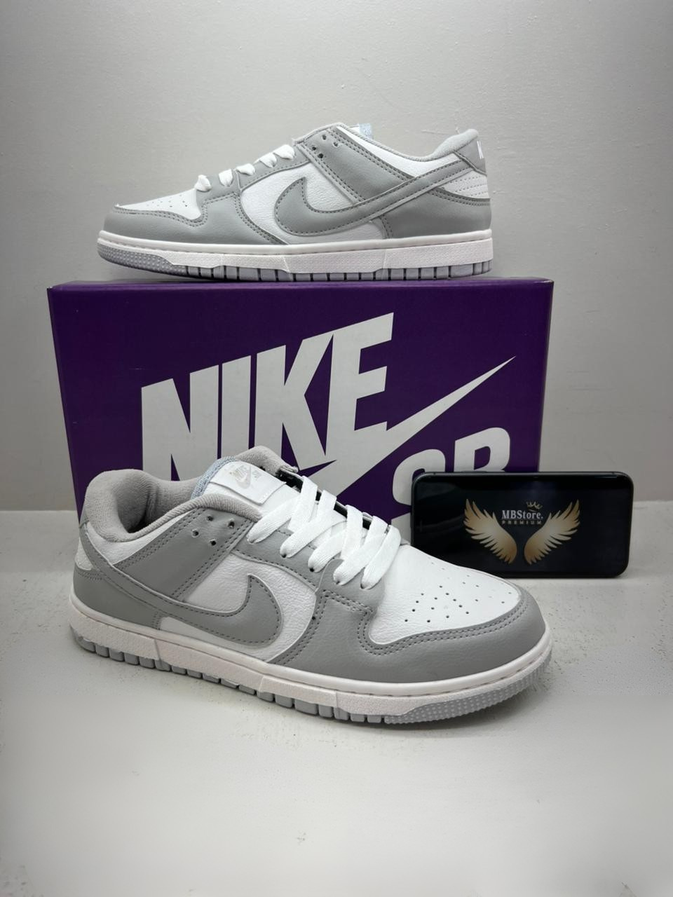 Dunk low  Branco/Cinza